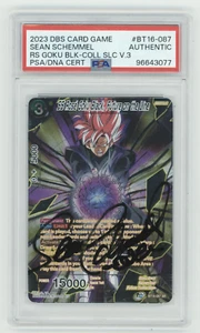 PSA Signed Sean Schemmel SS Rose Goku Black, Future on the Line BT16-087 SR Foil - Picture 1 of 2