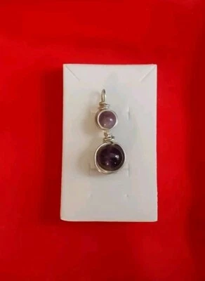 Condolo argento 925 e Ametista - Immagine 1 di 3