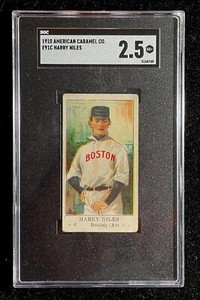 1910 American Caramel Co. E91C Harry Niles Boston Red Sox SGC GD+ 2.5