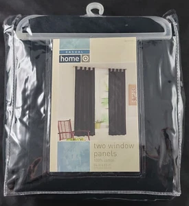 1 par de paneles de ventana 84"x63" Target casual negro - Imagen 1 de 5