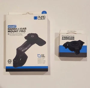 QUAD LOCK Motorcycle Handlebar Mount PRO and Vibration Dampener Quadlock NEW - Photo 1 sur 2