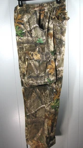 Realtree Edge Pants Men's XL Camo Cargo Tie Ankle Elastic Waist Outdoor Hunting - Picture 1 of 16