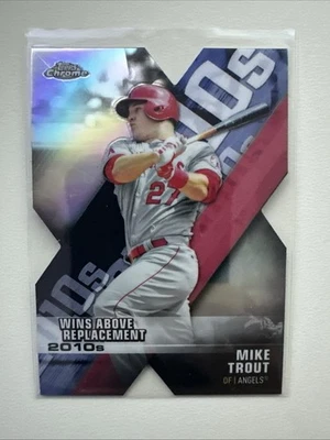 Topps Chrome Wins Above Replacement Mike Trout 2020 #DOD-1 LA Angels troquelado Foto 1 de 2