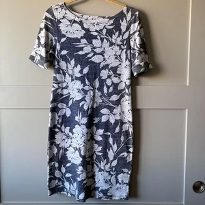 Karen Scott Dress Women XS/S Floral Print Short Sleeve Casual Knee Length Preppy - Picture 1 of 8