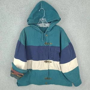 Chaqueta Karizma Para Hombre Mediana Con Capucha Náutica Cortland Cierre de Palanca Rayas Verdes - Imagen 1 de 13