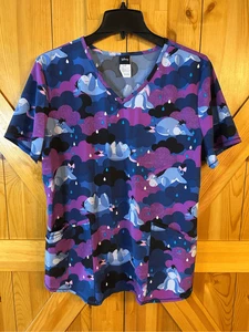 Disney Eeyore Women’s pockets Scrub Top Size Large (8665) - Picture 1 of 5