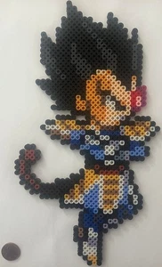Vegeta Bead Sprite Perler Artkal Pixel Art Dragon Ball Saiyan Saga Scouter Tail - Picture 1 of 1