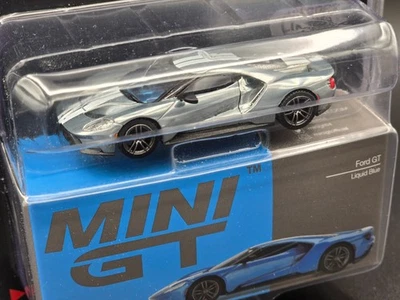 MINI GT Ford GT Liquid Blue Raw Metal Chase - Image 1 of 4