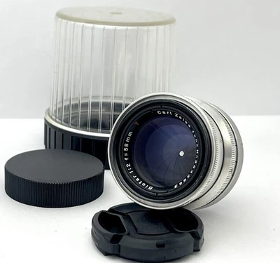 Rare Carl Zeiss Jena Biotar f/2 58mm Red T Lens  17-blades M42 S/N 3543863 - Image 1 of 4