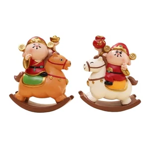God of Wealth Figurine Feng Shui Gift Decorative Cute Cartoon Collectibles God - Picture 1 of 11