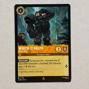 Wreck-It Ralph 27/204 Disney Lorcana Archazia's Island Regular Rare Card NM - Picture 1 of 2