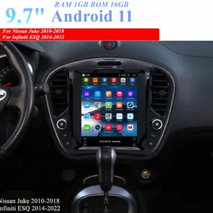 9,7" Android Stereo Radio GPS Wifi Navi für Nissan Juke 10-18/Infiniti ESQ 14-22 - Bild 1 von 13