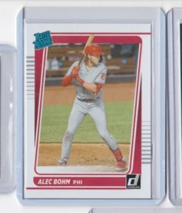 ALEC BOHM '21 PANINI DONRUSS RATED ROOKIE CARD-SHIPS FREE TO THE US!! - Picture 1 of 16