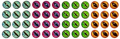 3D Katzen, Frosch, Eidechse, Schlangen Augen Holographische Augen Wobbler Pilker - Bild 1 von 4