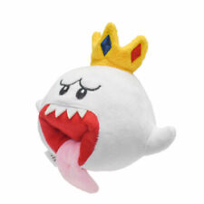 New Super Mario King Boo Ghost With Crown Stuffed Toy Plush Doll Kids Gift