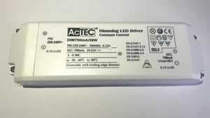 ACTEC Dimmbarer LED Treiber 36W 700mA 24~52V Konstantstrom Lichtleistung - Bild 1 von 5
