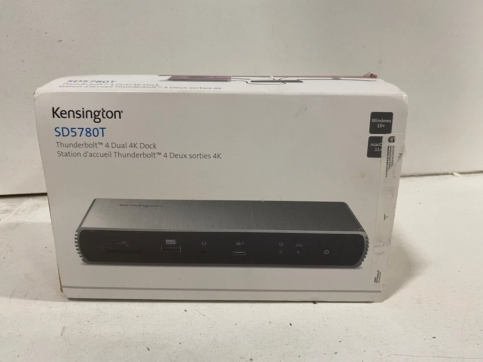 Kensington K33040NA SD5780T Thunderbolt 4 Dual 4K Video Docking Charging Station