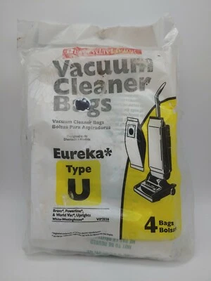 (NEW) 3 Eureka Upright Vacuum Cleaner Type U Bags (#308) - Image 1 of 2
