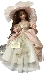 Show Stoppers *Victorian Lamp Collection* Porcelean Doll 16" Tall - Picture 1 of 10