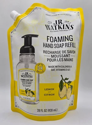 Refil de sabonete espumante para as mãos J.R. Watkins - limão 28 fl oz - Imagem 1 de 4