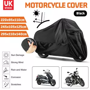 Heavy Duty Waterproof Motorbike Motorcycle Cover Outdoor Rain Dust UV Protector - Picture 1 of 15