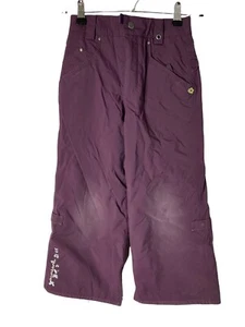 Burton Girls Purple Wrangler Snowboard Pants Size Small GUC  - Picture 1 of 8