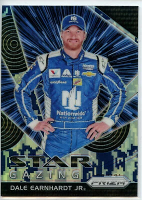2018 Panini Prizm Racing NASCAR Star Gazing CAMO Parallel #69 Dale Earnhardt Jr - Image 1 of 2