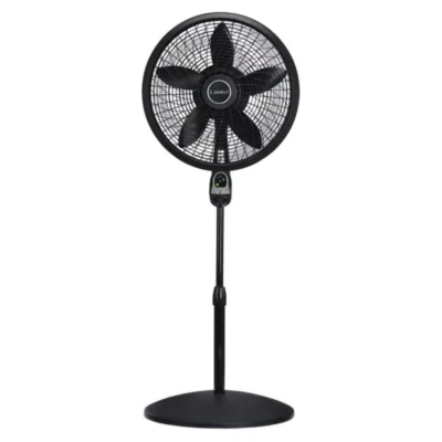 Lasko 18 Inch Cyclone Pedestal Oscillating Floor Fan Black 3 Speed with Remote - Image 1 of 4