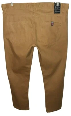 Mens New W38 L32 Chams LIGHT BROWN REGULAR STRAIGHT Denim Jeans - Image 1 of 4