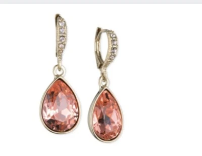 Pendientes colgantes lineales de pera melocotón Givenchy $38 GV #607B Foto 1 de 4