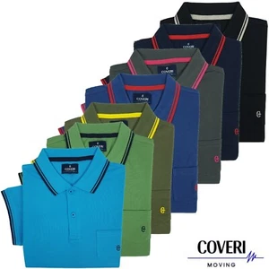 Polo Uomo Maniche Corte Regular con Taschino e Bottoni COVERI M L XL XXL XXXL - Imagen 1 de 22
