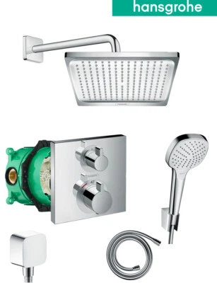 Hansgrohe Unterputz Duscharmatur Thermostat Set Armatur Regendusche iBox - Bild 1 von 4