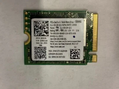PAQUETE OEM Lite-On PCLe Gen3x4 SSD CL1-3D128-Q11 NVMe SSTC 128 GB 2230 Foto 1 de 2