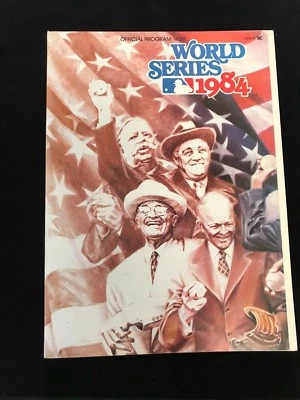 1984 World Series Program-Tigers @ Padres-San Diego Padres Insert included-EM/NM - Image 1 of 2