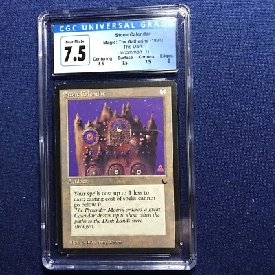 MTG The Dark Stone Calendar CGC 7.5 Near Mint+ 1994 - Image 1 of 2