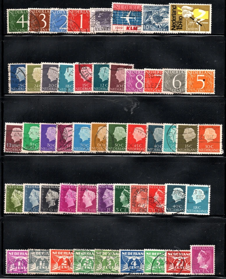 NETHERLANDS,  BUEN LOTE DE SELLOS, DE DIVERSAS SERIES    (NEA-239) - Image 1 of 1