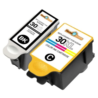 2 Pack 30 XL Black & Color Ink Cartridges 1550532 1341080 30XL 30-XL - Image 1 of 4