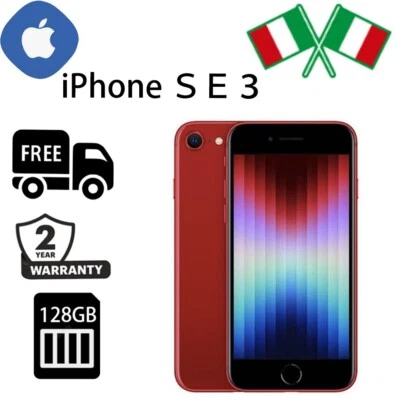 NUOVO Apple iPhone SE 3a Gen. - 128GB - Rosso  (Sbloccato)（Garanzia 24 MESI） - Immagine 1 di 4