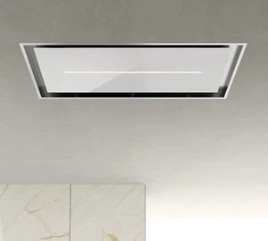 Airforce Sinergia 100cm Easy Up Ceiling Mounted Cooker Hood with White Glass - Picture 1 of 3