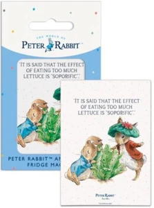 Peter and Benjamin Lettuce by Beatrix Potter licensed fridge magnet 6301 - Picture 1 of 1
