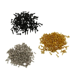 Tornillos de montaje para púas de montaje para guitarra FLEOR 100 PIEZAS oro plateado negro 3*12 mm - Imagen 1 de 13