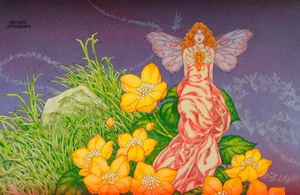 IMPRESIÓN ARTÍSTICA DE FANTASÍA IRLANDESA La Reina de las Hadas 16x11 por Jim FitzPatrick. Irlandeses, hadas - Imagen 1 de 6