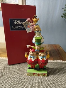 Disney Traditions Jim Shore Alice im Wunderland gestapelt "Wir sind alle verrückt hier" NEU - Bild 1 von 8