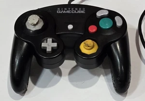 ORIGINAL GAMECUBE BLACK WIRED CONTROLLER DOL-003 TESTED & WORKING   - Bild 1 von 7