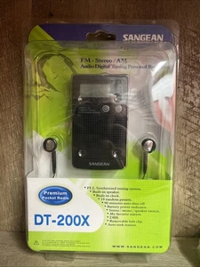 Sangean DT-200X FM-Stereo/AM Audio Digital Tuning Personal Receiver - Brand New - Picture 1 of 2