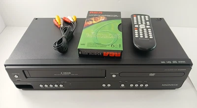 Magnavox DV220MW9 Hi-Fi Stereo DVD Player VCR Recorder Combo + Remote EXCELLENT - Image 1 of 4