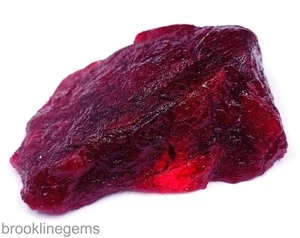 Natural Dyed Red Ruby Rough 1168.0 Carat EGL Certified Loose Gemstone "5NSP - Picture 1 of 7