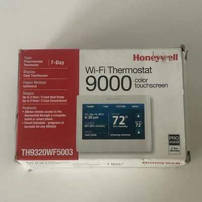Honeywell Home 9000 TH9320WF5003/U WiFi Color Touchscreen Thermostat - Open Box - Image 1 of 4