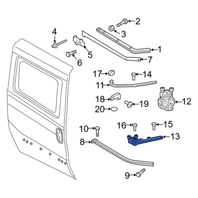 For Ram ProMaster City 2015-2022 Ram 68192873AA Front Right Upper Door Hinge - Imagem 1 de 2