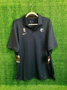 Polo Nike DRI-FIT Memphis Grizzlies NBA Performance azul marino para hombre talla grande - Imagen 1 de 2
